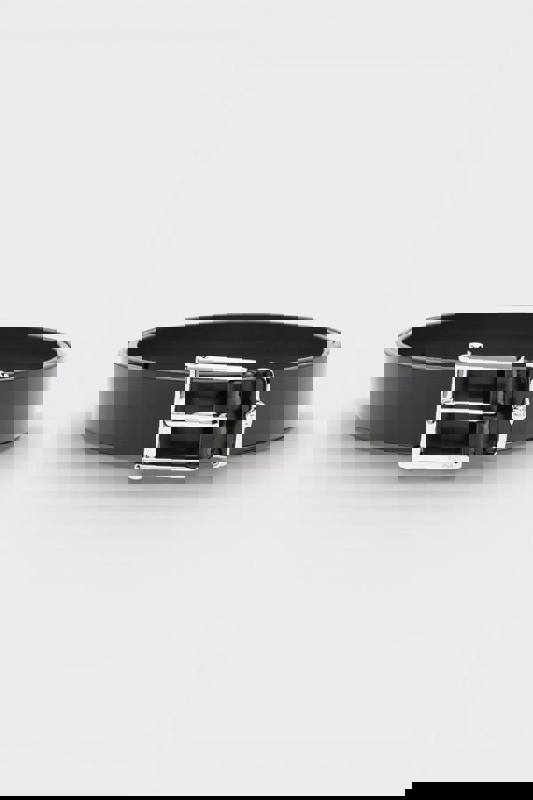 Versace Medusa Head Leather Belt Black