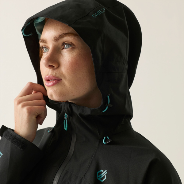 Dare 2B Womens Torrek III Logo Jacket - Black/Teal