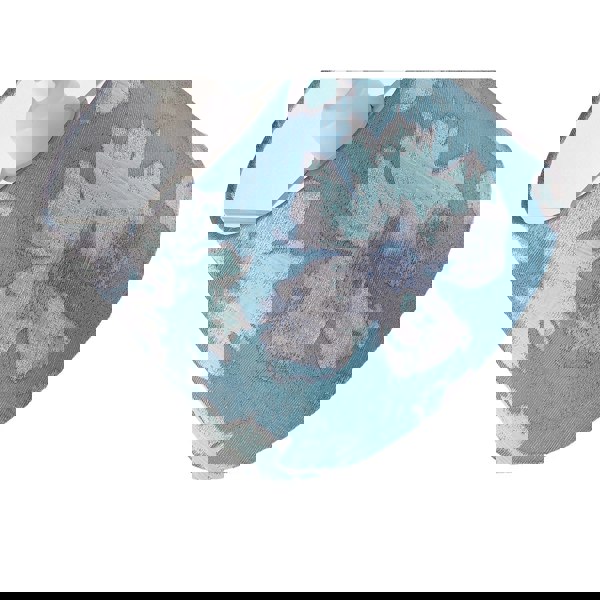 Duck Egg and Blue Floral Drum Lamp Shade with Cotton Inner Lining Image 5