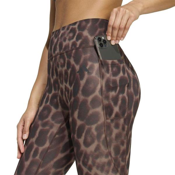 Adidas Womens/Ladies Leopard Print Gym Leggings - Leopard - 
