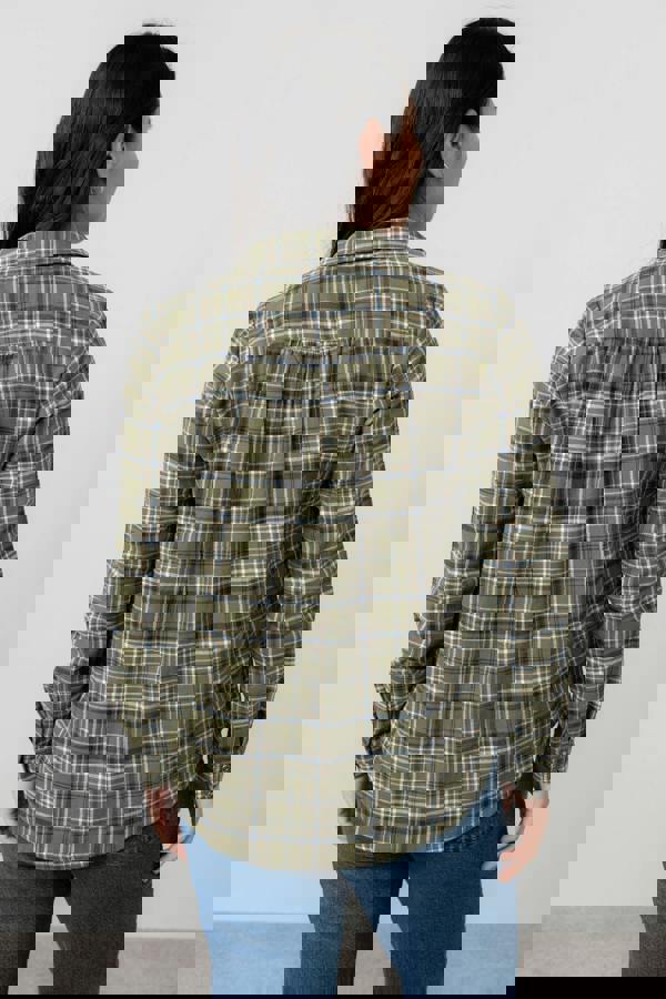 Lily & Me Beech Organic Brushed Cotton Checked Shirt Multicoloured