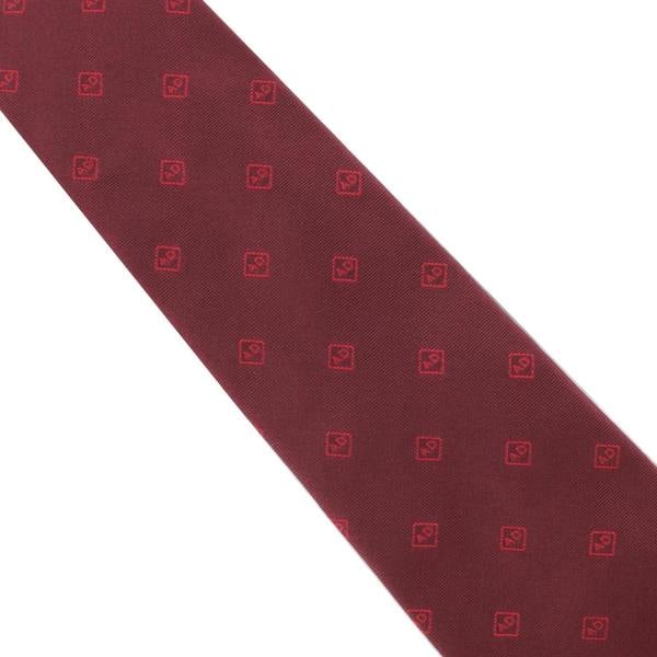 Dunhill silk tie in a repeat monogram pattern