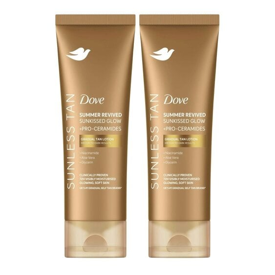 Dove 3 Pack Dove DermaSpa Summer Revived Medium to Dark Body Lotion, 200ml