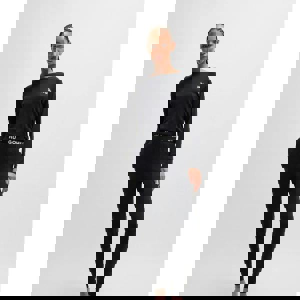 Hugo Womens/Ladies Unite Plain Pyjama Bottoms - Black - 