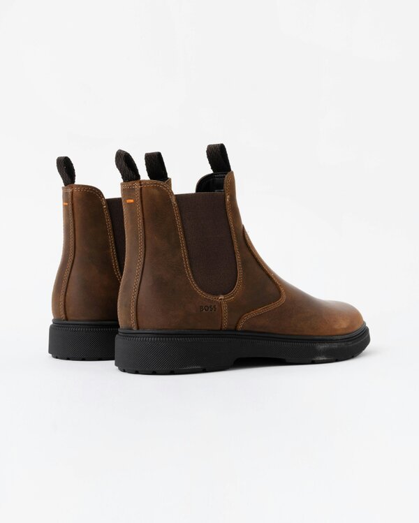 BOSS Orange Ferling Mens Chelsea Boots - Dark Brown 205