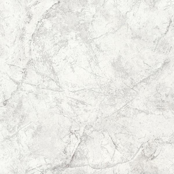 Grandeco Thassos Silver Thread Marble Textured Wallpaper, White