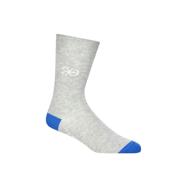Crosshatch Mens Posical Logo Crew Socks (Pack of 5) - Grey/Multicoloured - 