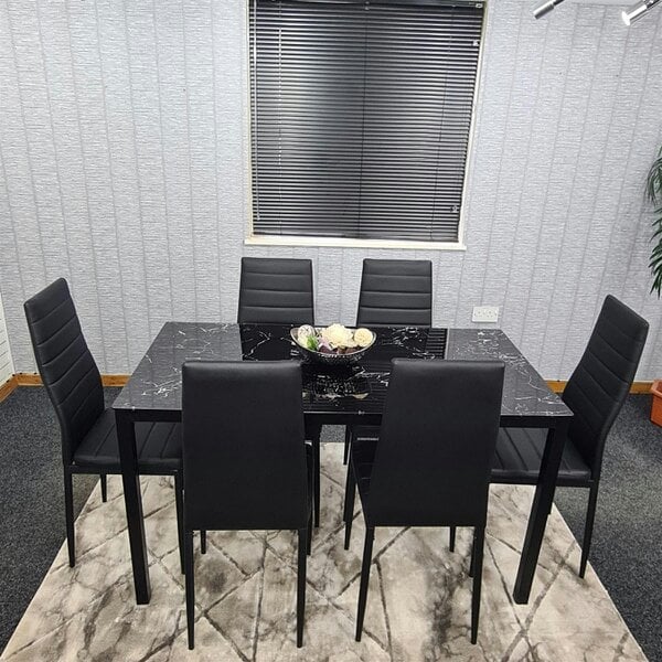 Kosy Koala Dining Table Set with 6 Chairs Dining Room, and Kitchen table set of 6