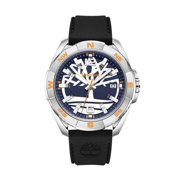 Timberland Mens Carrigan Logo Analogue Watch - Black/Blue
