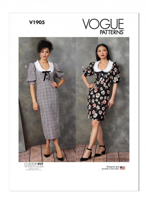 Vogue Sewing Pattern 1905, Dresses for Women, B5 (8-10-12-14-16) - Intermediate