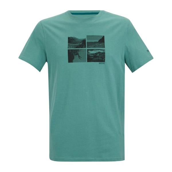 Regatta Mens Breezed Photo Collage T-Shirt - Arctic - 