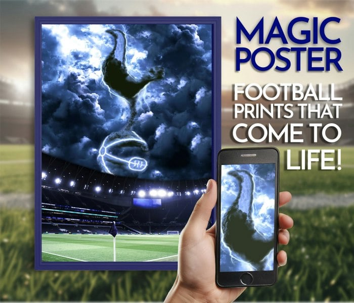 NotNiceThings Tottenham Hotspur Magic Poster - Augmented Reality Art