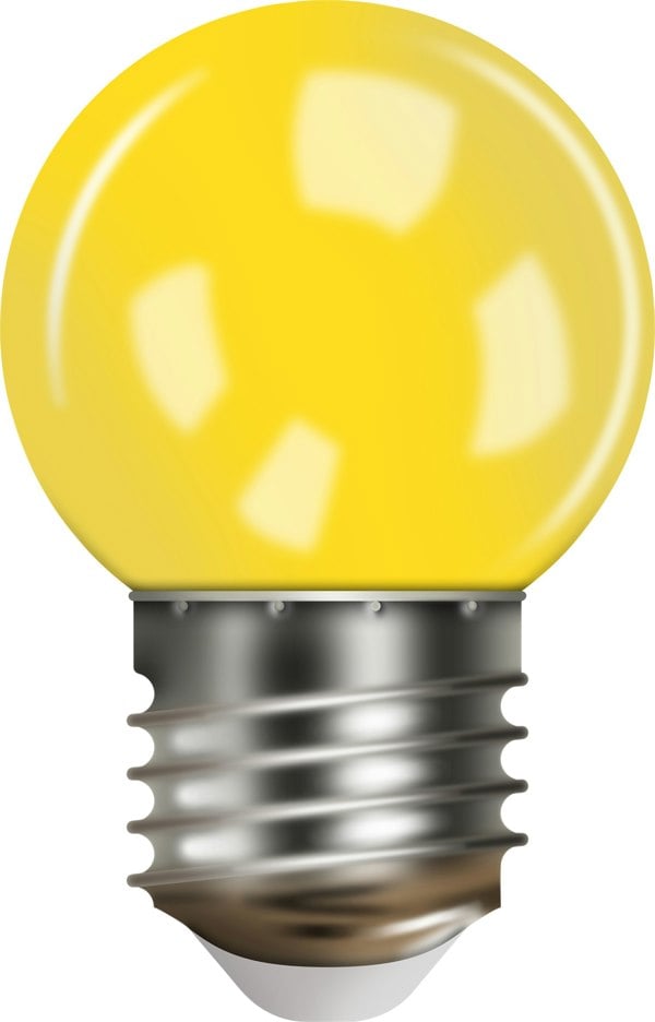 Eagle Connect G45 Bulb, E27 Base, Plastic Cover Yellow