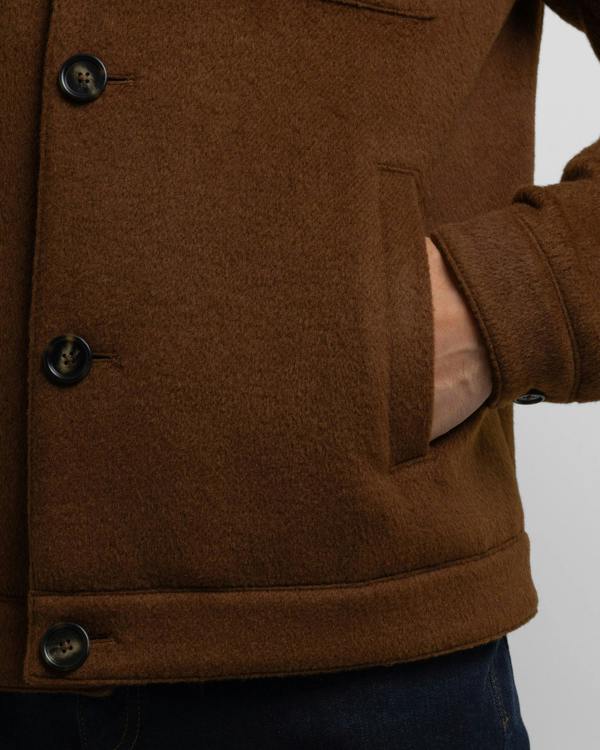 Steel & Jelly Grindal - Rust Brushed Twill Harrington Jacket