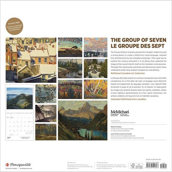 The Group Of Seven Calendar 2027, Wall Calendars, Month To View, Art, Gift