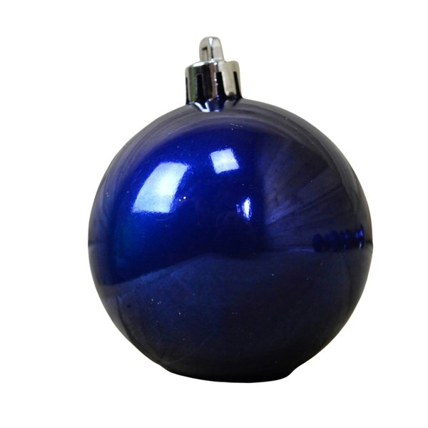 Samuel Alexander 24 Pack 60mm Multi Finish Shatter Proof Christmas Tree Baubles - Midnight Blue