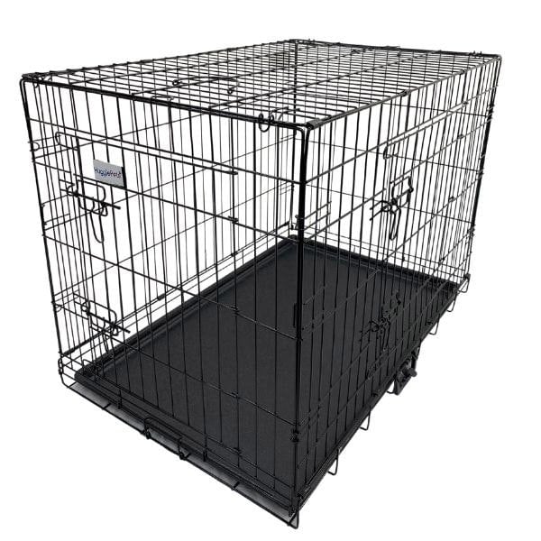 HugglePets Dog Cage with Plastic Tray