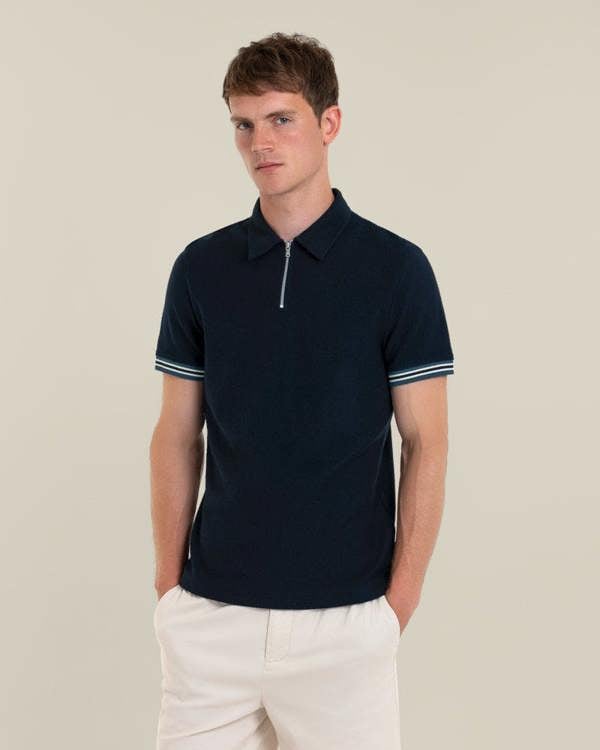 Larsson & Co Odin - Textured Polo Shirt