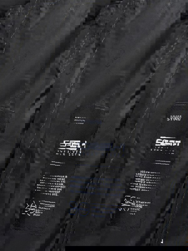 Crosshatch Gattering Jacket Charcoal