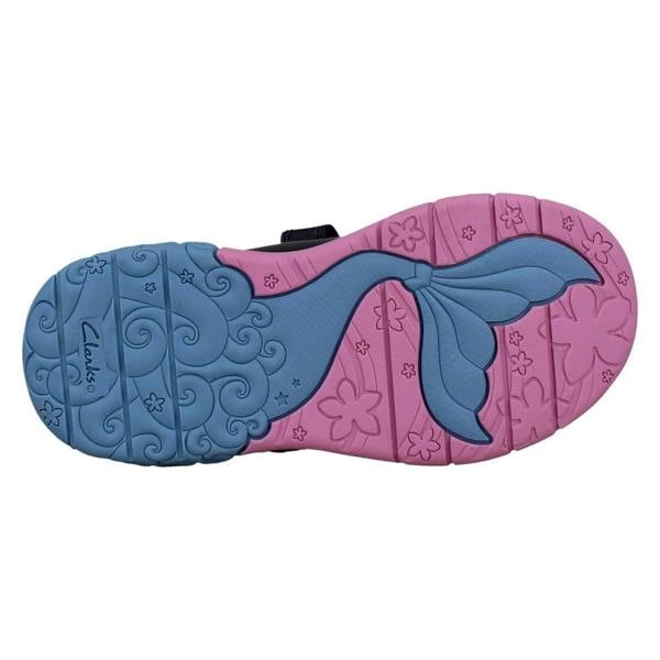 Clarks Girls Clarks Snowflake Detail Casual Trainers Tidal Trail