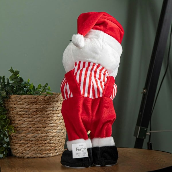Samuel Alexander 35cm Battery Powered Animated and Singing Santa with Saxophone Decoration