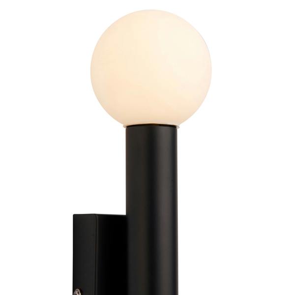 Pagazzi Lighting Toronto Matt Black IP44 2 Light Wall Light