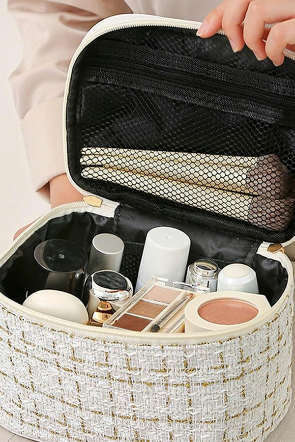 Living and Home Large Toiletry Bag Cosmetic Bag Travel Makeup Bag Organizer