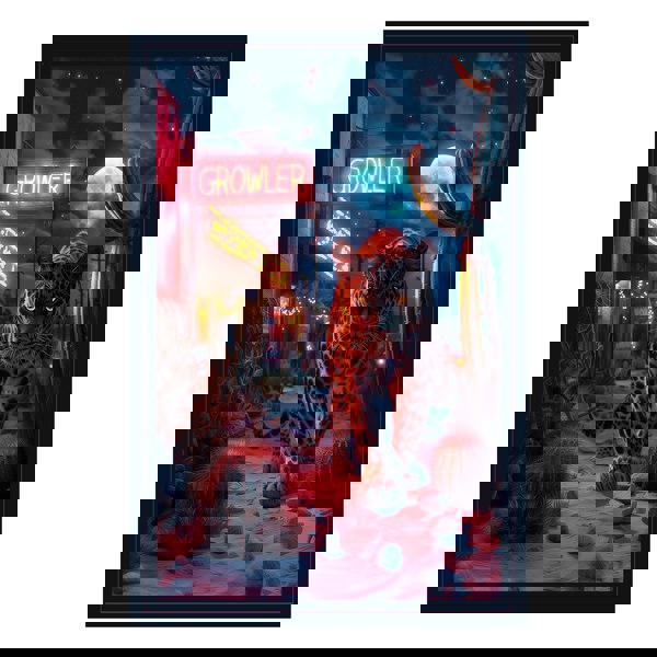 Love Frankie Growler Leopard Tea Towel