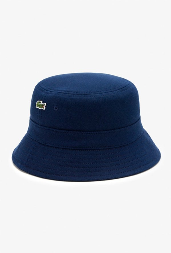 Lacoste Men's Pique Bucket Hat - Blue