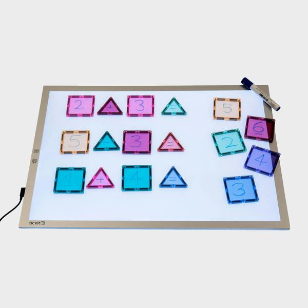 tickit A2 Colour Changing Light Panel & Pastel Mini Magnet Pack