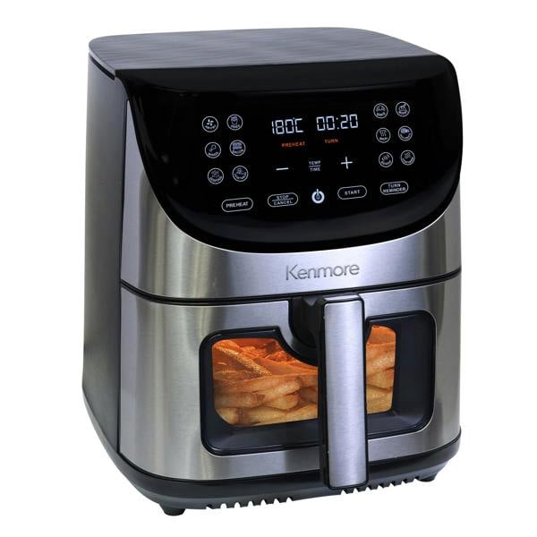 Kenmore 7.8L Air Fryer Family Size Digital Air Fryer with Touchscreen, 12 Presets & Timer