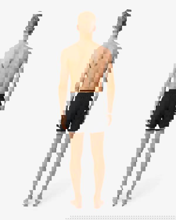 Lacoste Mens Light Quick-Dry Swim Shorts - Black/Green 964 | CHO | Designer Mens Shorts