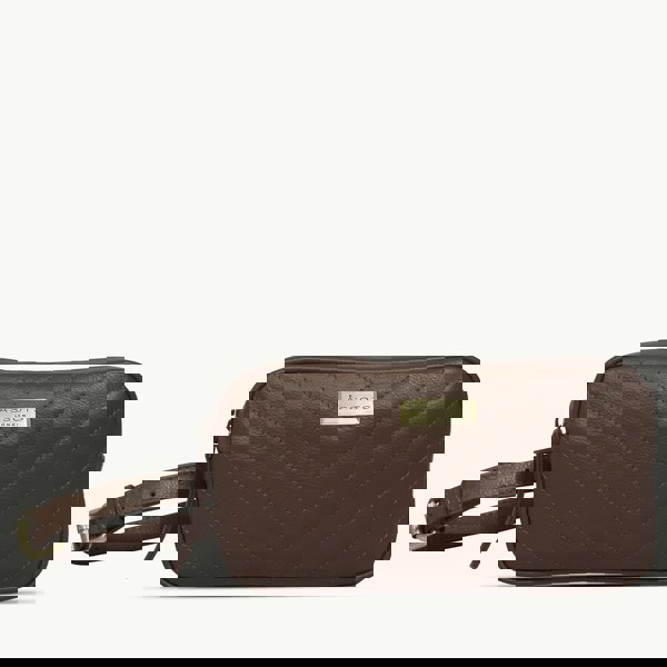 Assots London 'STELLA' Tan Quilted Pebble Grain Leather Bum Belt Bag