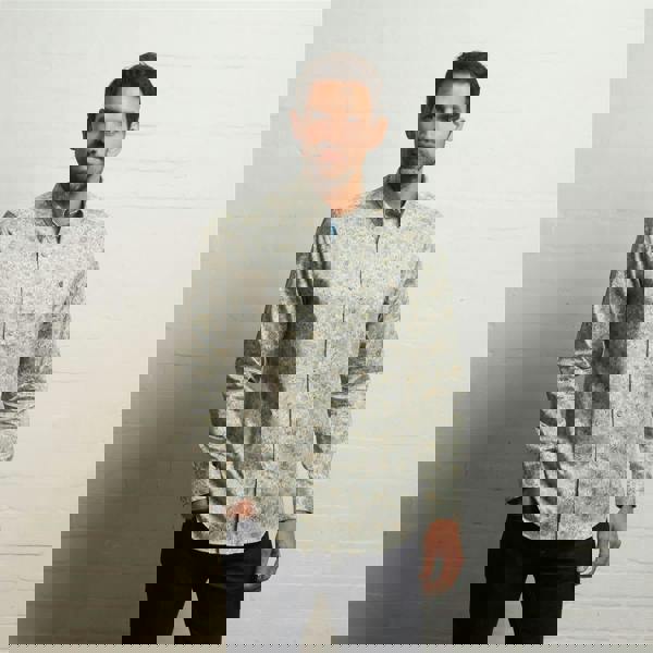 Gabicci G55W09 Long Sleeve Printed Woven Shirt Gabicci Classic ICEBERG