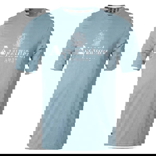 Aquascutum Active Big Logo Blue T-Shirt