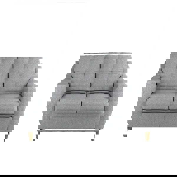 Furnishings For Less Baxter Tufted Fabric 2 Seater Sofa