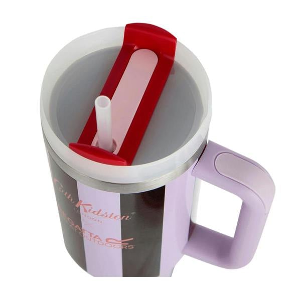 Regatta Striped 1.2L Thermal Mug - Lilac/Candy - 
