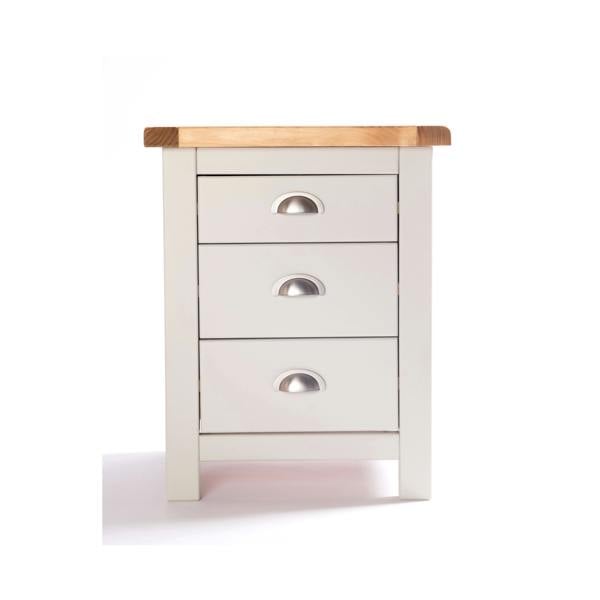 Argenta 3 Drawer Bedside Table