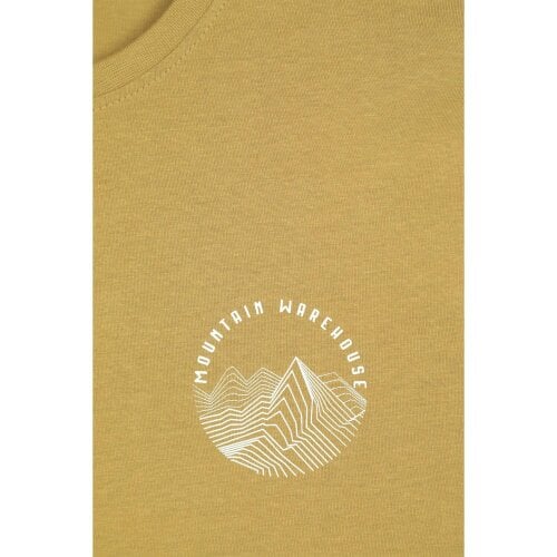 Mountain Warehouse Mens Mountain View UPF 50+ Long-Sleeved T-Shirt - Green - Green - 60% Organic Cotton/40% Polyester