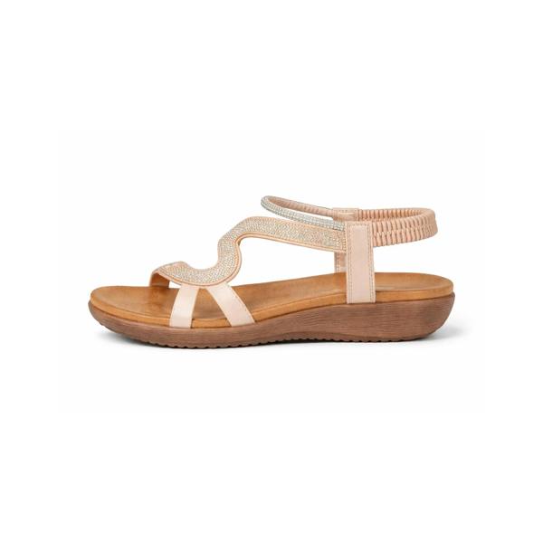 Cipriata Cipriata SERPENT Womens Slingback Sandals Rose Gold