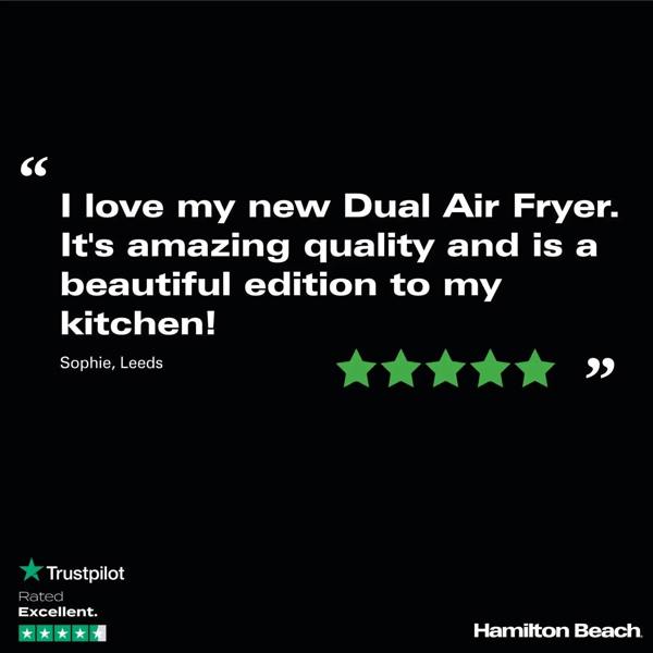 Hamilton Beach HealthyCook 8L Dual Air Fryer - Hamilton Beach UK