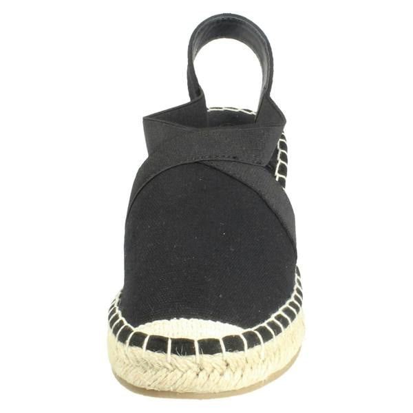 Savannah Ladies Savannah Casual Wedge Heeled Wide Fit Slip On Sandals F2310