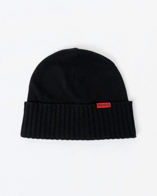HUGO Xanti Mens Beanie and Gloves Gift Set - Black 001