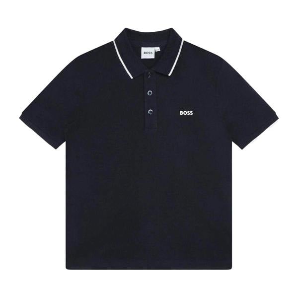 Boss Childrens/Kids Short-Sleeved Polo Shirt - Navy - 