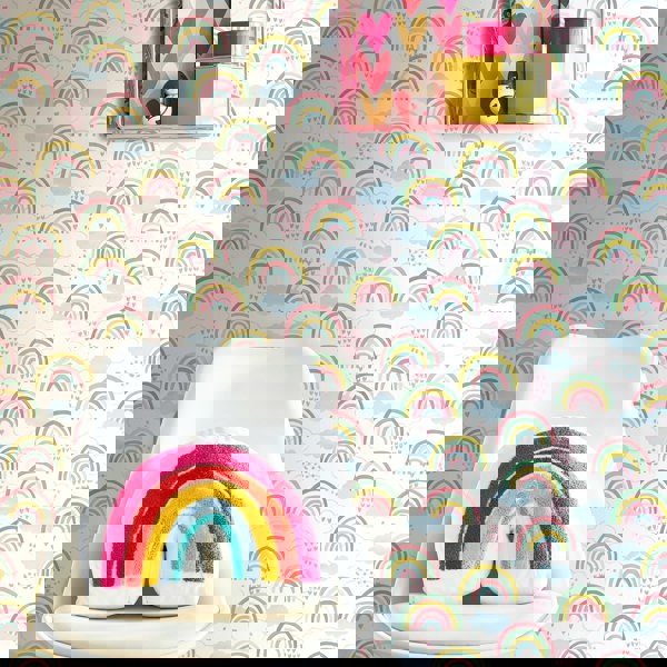 Hoopla Walls Rainbow Love - Fruit Salad 10m Wallpaper