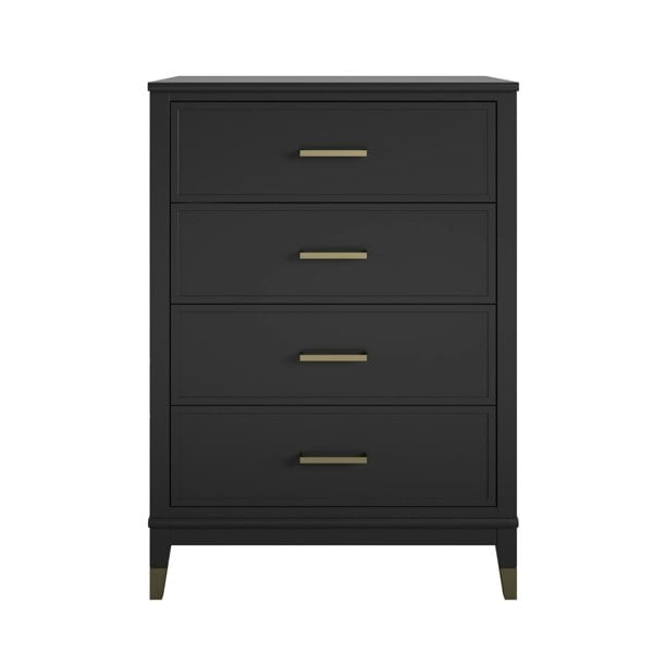 Dorel Home Westerleigh 4 Drawer Dresser Black