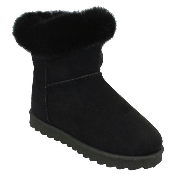Spot On Girls Spot On Fur Trim/Lined Ankle Boots H4142