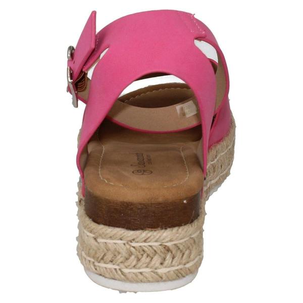 Savannah Ladies Savannah Wedge Mule Wide Fit Sandals F12039