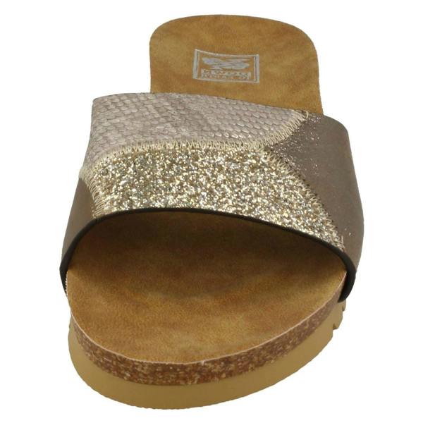 Down to Earth Ladies Down To Earth Mid Cork Wedge Sandals