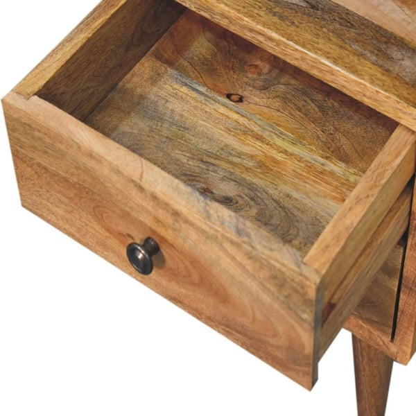 Artisan Furniture Mini Oak-ish Classic Open Bedside